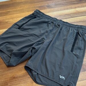 Men's RVCA Gray Athletic Shorts